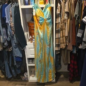 Vibrant Multicolor Maxi Dress